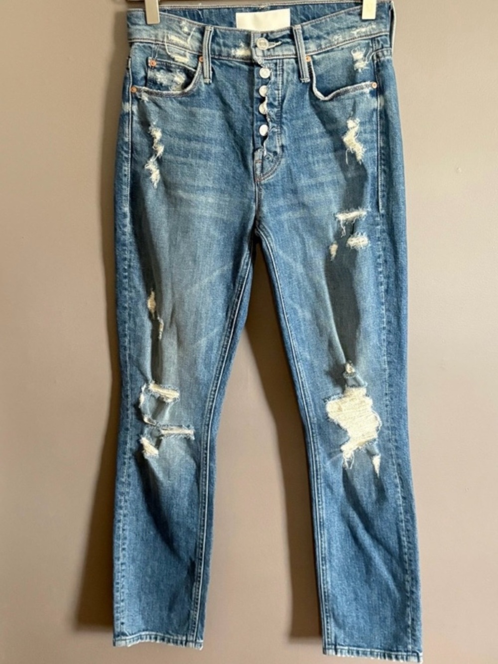 Mother The Mid Rise Dazzler Ankle Jeans Size 24